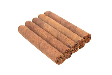 Cuban cigars isolated on white backgroundм