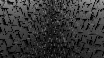 Abstract 3d modern dark triangles background