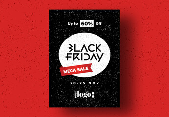 Black Friday Black Design Flyer