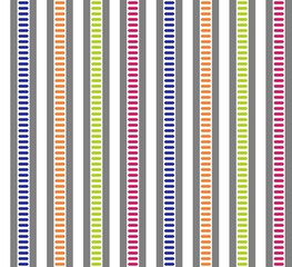Seamless pattern with multicolored vertical stripes. Endless tiling