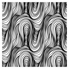 Abstract seamless pattern with black linear for coloring. Design for backdrops and colouring book with sea, rivers or water texture. Repeating texture. Print for the cover of the book, postcards.
