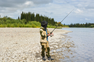 Fisherman on the river.