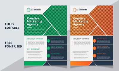 Colorful abstract Corporate Business Flyer Template,
Digital marketing agency flyer template