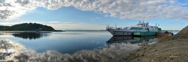 Panorama of the northern river.
