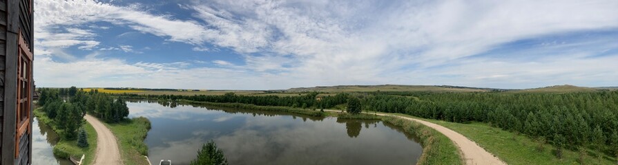 panorama of the lake