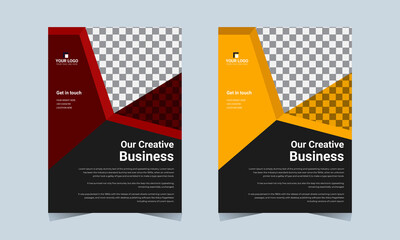 Vector Brochure Flyer design Layout template, size A4