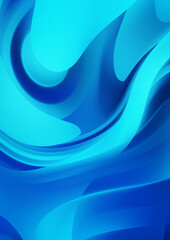 Fluid abstract background with colorful gradient. 2D illustration of modern movement.