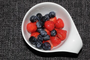 colorful tasty sweet closeup mixed fruits