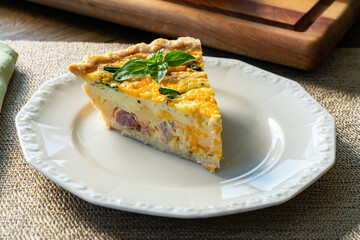 Slice of Quiche Lorraine