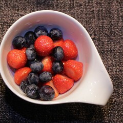 colorful tasty sweet closeup mixed fruits