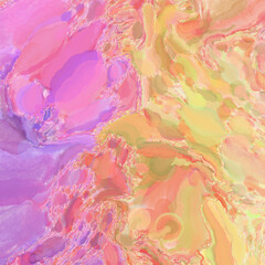 Handmade surreal abstract pattern watercolor. Modern artistic painting. 2d illustration. Texture backdrop painting mix. Creative wall art. Contemporary art.