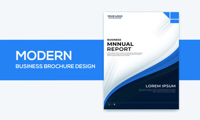 Annual report business brochure template design