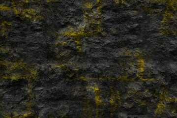 Dark texture with many bright contrasting golden streaks.