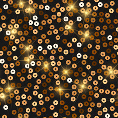 Glitter seamless texture. Admirable red gold parti