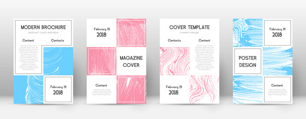 Cover page design template. Business brochure layo