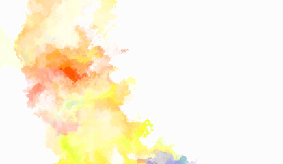 Watercolor painted background. Abstract Illustration wallpaper. Brush stroked painting. 2D Illustration.