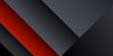 Black red grey abstract metallic 3D presentation background. Vector illustration design for presentation, banner, cover, web, flyer, card, poster, wallpaper, texture, slide, magazine