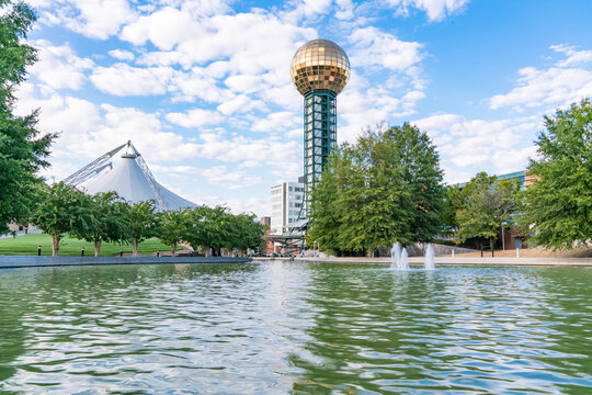 Sunsphere at World's Fair park in downtown Knoxville, Tennessee