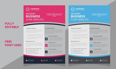  Corporate Business Flyer Template, Digital marketing agency flyer template
