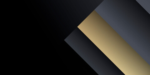 Gold black grey abstract presentation background