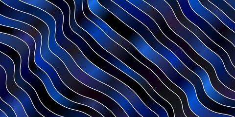 Dark Blue, Yellow vector pattern with lines.
