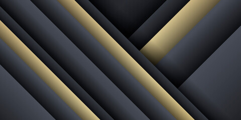 Gold grey black abstract presentation background. Vector illustration