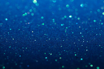 Blue glitter textured patterned background