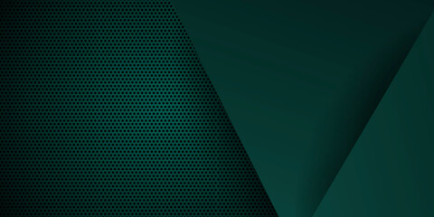 Modern business dark green presentation abstract background