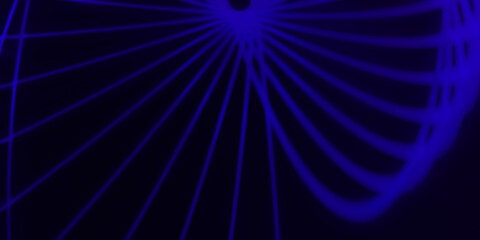 Neon colorful abstract design of light waves. Digital background with neon light glowing effect. Bright rays wallpaper.