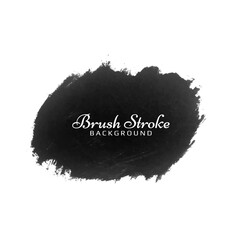 Decorative black brush stroke watercolor modern design