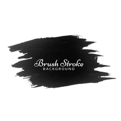 Modern black brush stroke watercolor design