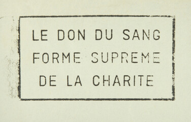 post letter mail brief stempel cancel frankiert gestempelt vintage retro alt old frankreich france...