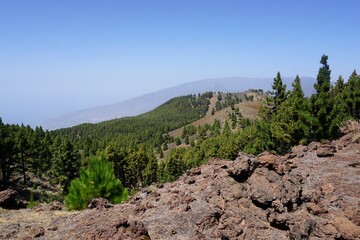 View from the "Ruta de los volcanes" in La Palma