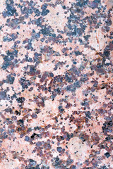 Sanded shiny surface of pink Baltic granite rock