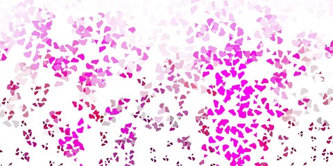 Light pink vector pattern with abstract shapes.