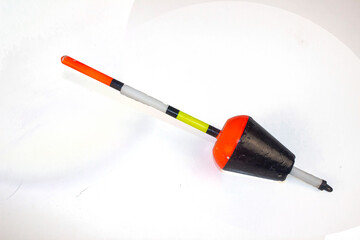 Big float for fishing on a white background