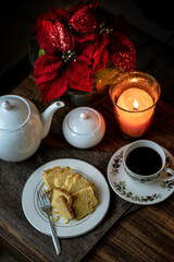Coffe cup and Corn Bread for Christmas time