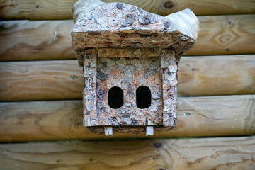wooden bird house