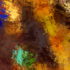 Obraz na płótnie Canvas Brushed Painted Abstract Background. Brush stroked painting. Strokes of paint. 2D Illustration.