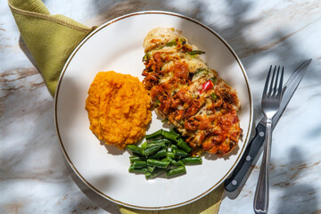 Stuffed Hasselback Chicken