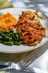 Stuffed Hasselback Chicken