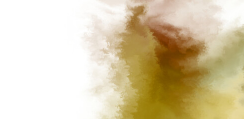 Abstract colorful watercolor on white background. Digital art painting.
