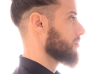 Obraz premium A portrait on a white background