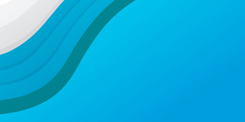 Blue green white abstract wavy background with business and corporate concept