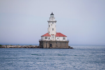 Fototapeta na wymiar Lighthouse on the water