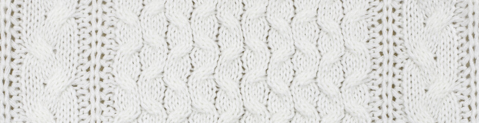 White knitted textile