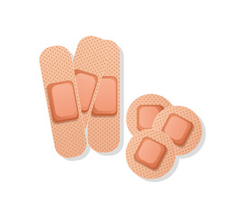 first AID sanitary adhesive strip icon