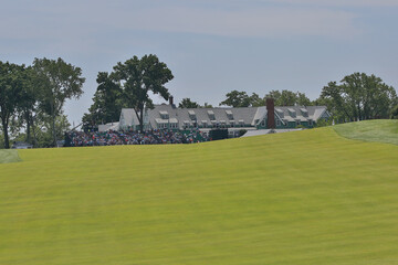 OAKMONT, UNITED STATES - Jun 16, 2016: The Oakmont Golf Course Clubhouse at the US Open Golf...