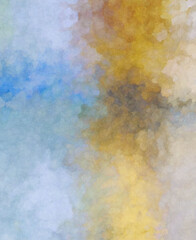 Watercolor painted background. Abstract Illustration wallpaper. Brush stroked painting. 2D Illustration.