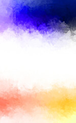 Creative abstract painting. Background with artistic brush strokes. Colorful and vibrant illustration. Painted art.